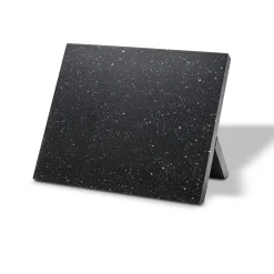 Die moderne Hausfrau STONELINE Edelstahl Messer Set 5-teilig mit Messerblock | Schwarz