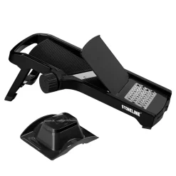 Die moderne Hausfrau STONELINE Gemüsehobel Verstellbar Set 3-teilig | Schwarz