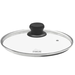 Die moderne Hausfrau STONELINE Glasdeckel 24 cm | Schwarz