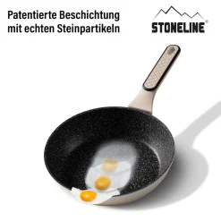 Die moderne Hausfrau STONELINE Kochgeschirr-Set 11-teilig 18/20/24 Creme | mit Deckeln