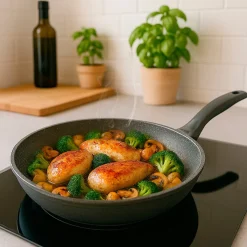 Die moderne Hausfrau STONELINE Made in Germany Pfannen-Set 3-teilig 20/24/28 | ohne Deckel