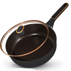 Die moderne Hausfrau STONELINE Schmorpfanne 28 cm Roségold | mit Deckel