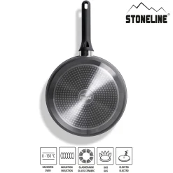 Die moderne Hausfrau STONELINE Schmorpfanne 28 cm Roségold | mit Deckel