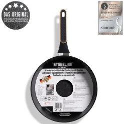 Die moderne Hausfrau STONELINE Schmorpfanne 28 cm Roségold | mit Deckel