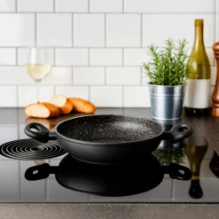 Die moderne Hausfrau STONELINE Servierpfanne 24 cm | Schwarz