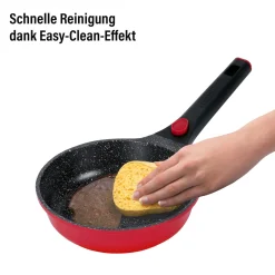 Die moderne Hausfrau STONELINE SMART Bratpfanne 20 cm | ohne Deckel - Rot