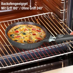 Die moderne Hausfrau STONELINE SMART Bratpfanne 20 cm mit abnehmbarem Griff - Grau