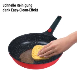 Die moderne Hausfrau STONELINE SMART Bratpfanne 28 cm | ohne Deckel - Rot