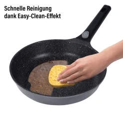 Die moderne Hausfrau STONELINE SMART Bratpfannn 28 cm mit abnehmbarem Griff - Grau