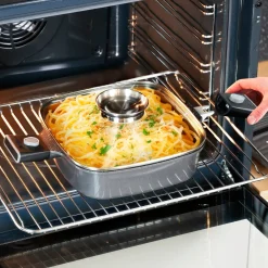 Die moderne Hausfrau STONELINE SMART Servierpfanne Eckig 24 cm | mit Deckel