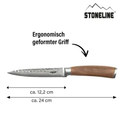 Die moderne Hausfrau STONELINE Universalmesser 24 cm | 67 Lagen Damastmesser