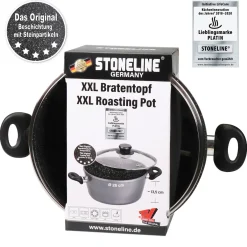 Die moderne Hausfrau STONELINE XXL Kochtopf 28 cm | mit Deckel