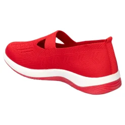 Damen Die moderne Hausfrau Stretch-Ballerina „Aktiv“ rot