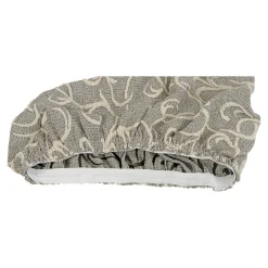 Die moderne Hausfrau Stuhlhusse „Ornamente“, 2 Stück grau