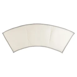 Die moderne Hausfrau Super-Soft-Badematte „halbrund“ grau