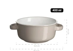 Die moderne Hausfrau Suppentassen-Set, Steinzeug Maila Hellblau, Hellgrün, Rosa, Grau