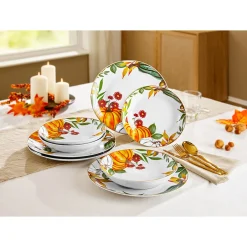 Die moderne Hausfrau Suppenteller „Goldener Herbst“, 4 Stück