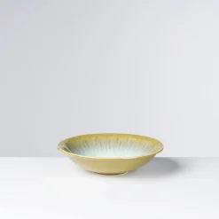 Die moderne Hausfrau Suppenteller-Set, Steinzeug Flussufer blau, grün, weiß