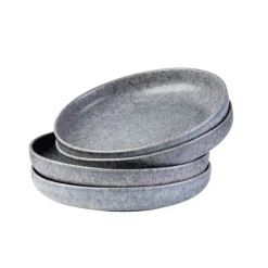 Die moderne Hausfrau Suppenteller-Set, Steinzeug Moos'N'Stein Grau