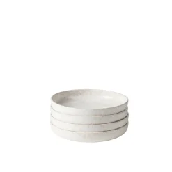 Die moderne Hausfrau Suppenteller-Set, Steinzeug Alpenwiese Creme