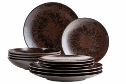 Die moderne Hausfrau Tafelservice, Keramik Metallic Bronze