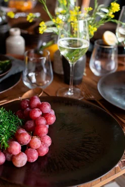 Die moderne Hausfrau Tafelservice, Keramik Metallic Bronze