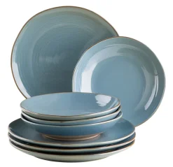 Die moderne Hausfrau Tafelservice, Keramik Nottingham Blau
