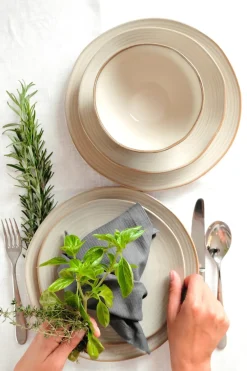 Die moderne Hausfrau Tafelservice, Keramik Nottingham Beige