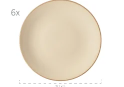 Die moderne Hausfrau Tafelservice, Keramik OSSIA Sand