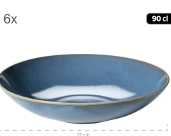 Die moderne Hausfrau Tafelservice, Keramik OSSIA Dunkelblau