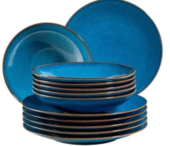 Die moderne Hausfrau Tafelservice, Keramik OSSIA Königsblau