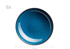 Die moderne Hausfrau Tafelservice, Keramik OSSIA Königsblau