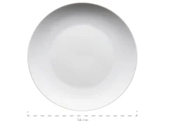 Die moderne Hausfrau Tafelservice, Porzellan BARCA 6 x Speiseteller, 6 x Suppenteller