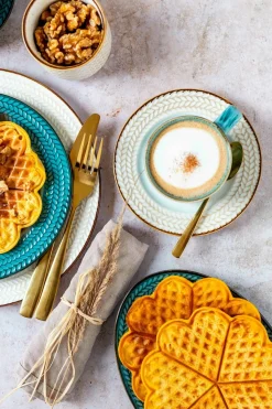 Die moderne Hausfrau Tafelservice, Porzellan Prospero Blau