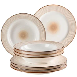 Die moderne Hausfrau Tafelservice, Porzellan Prospero Weiß