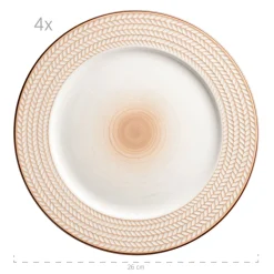 Die moderne Hausfrau Tafelservice, Porzellan Prospero Weiß