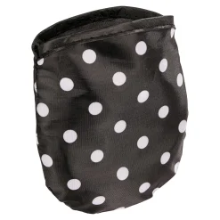 Damen Die moderne Hausfrau Taschen-Regenhut "Punkte" schwarz