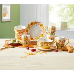 Die moderne Hausfrau Tassen „Tulpen“, 4 Stück