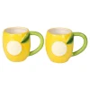 Die moderne Hausfrau Tassen-Set „Lemon“, 2 Stück je 440 ml