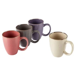 Die moderne Hausfrau Tassen-Set "Natur", 4 Stück je 410 ml