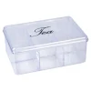 Die moderne Hausfrau Teebox, transparent mit 6 Fächern