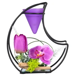 Die moderne Hausfrau Teelichthalter „Violet Spring“