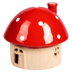 Die moderne Hausfrau Teelicht-Haus „Pilz“ mittel (ØxH): 14,5x12,8 cm