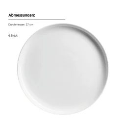 Die moderne Hausfrau Teller Set, Porzellan Navina