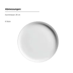 Die moderne Hausfrau Teller Set, Porzellan Navina