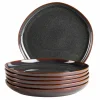 Die moderne Hausfrau Teller Set, Steinzeug Cordelia Braun