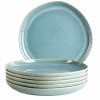 Die moderne Hausfrau Teller Set, Steinzeug Cordelia Grün