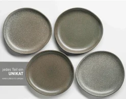 Die moderne Hausfrau Tellerset, Keramik Marlena 6 x Speiseteller, 6 x Suppenteller