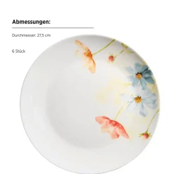 Die moderne Hausfrau Tellerset, Porzellan Amapola