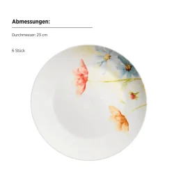 Die moderne Hausfrau Tellerset, Porzellan Amapola